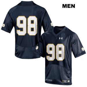 Notre Dame Fighting Irish Men's Jamion Franklin #98 Navy Under Armour No Name Authentic Stitched College NCAA Football Jersey YJK2399FD